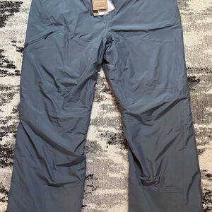 Patagonia Men's powdertown snow Pants in plume Gray nwt $269 XXL